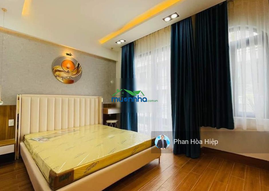Nhà hxh mới xây nguyễn văn luông 48m2, 4 tầng btct, 4pn 5wc, có hẻm hậu sau nhà, ngay cv bình phú - 4