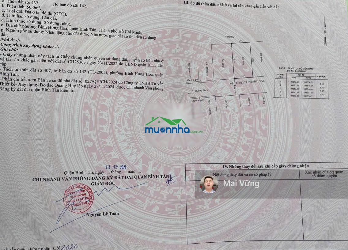 Bán nhà hẻm 131 đường 26/3, phường bình hưng hòa, hồ chí minh (5mx10m - nhà mới đúc 3.5 tấm) - 2