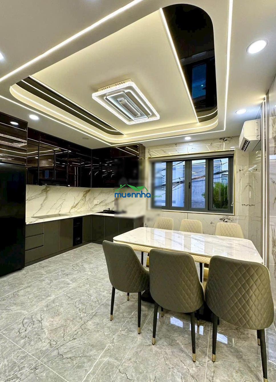 Siêu phẩm nhà đẹp mẫu lửng ngược 2025. xây dựng lửng, 3 lầu (4,5m x 14m) đường trần thị năm. q12 - 4