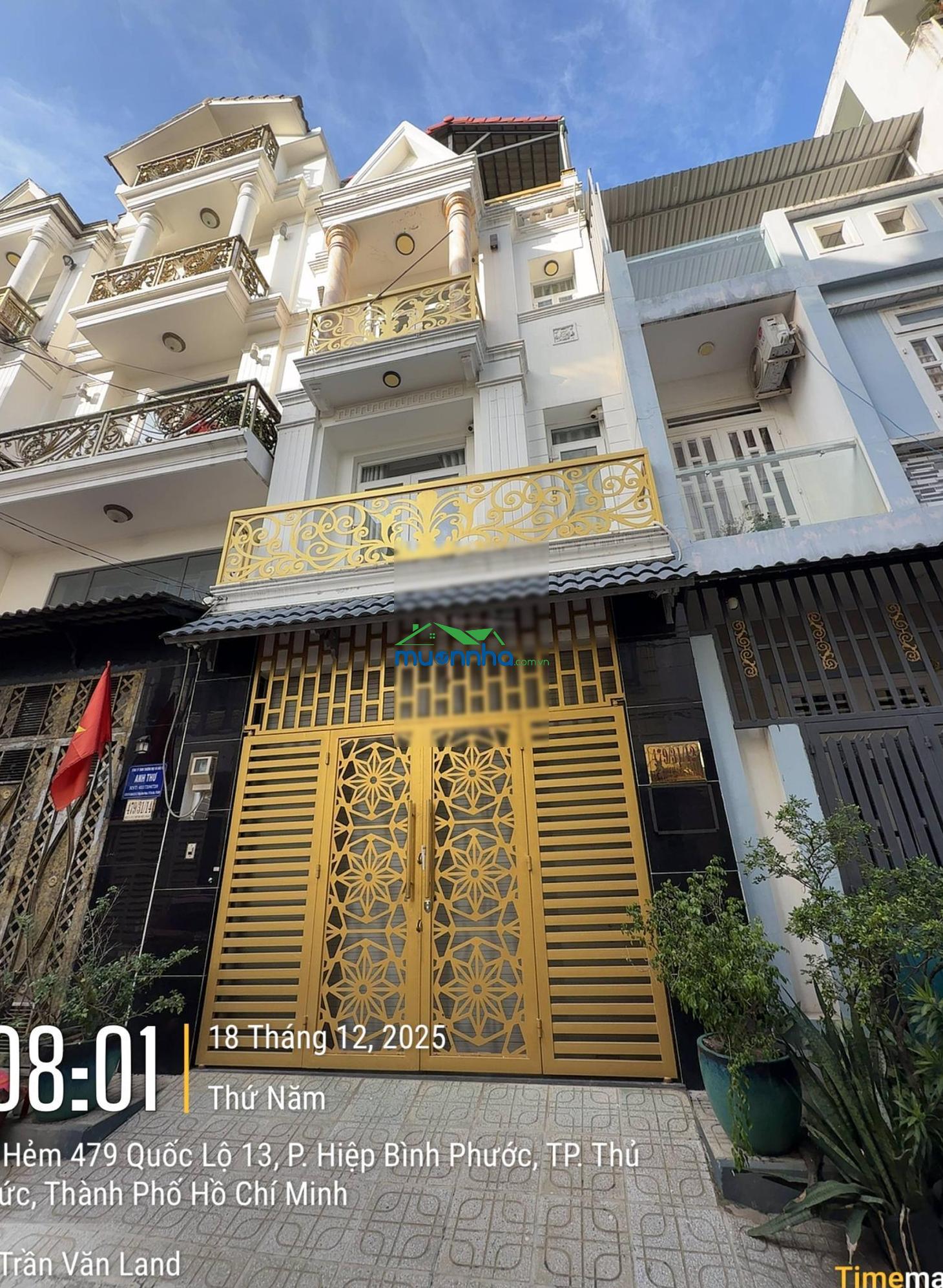 Nhà 4 tầng đường 8m ngay cổng đinh thị thi, vạn phúc city, cách mấy bước chân - Ảnh 2