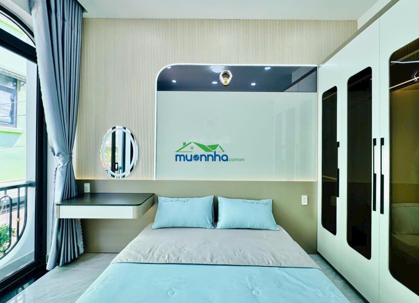 Nhà mới chính chủ can bán gấp dt ngang 3m nở hậu 3,7 m dài 13 trệt lầu gồm 3 pn 3wc, 5 tỷ 280 tr - 4