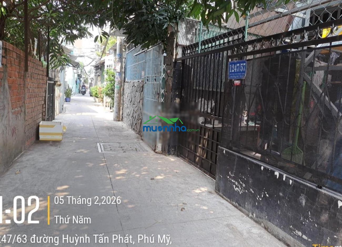 Bán nhà 80m2 (5.5x15m) huỳnh tấn phát kề pmh gần chợ phú thuận quận 7 - kdc hiện hữu chỉ 70tr/m2 - 2