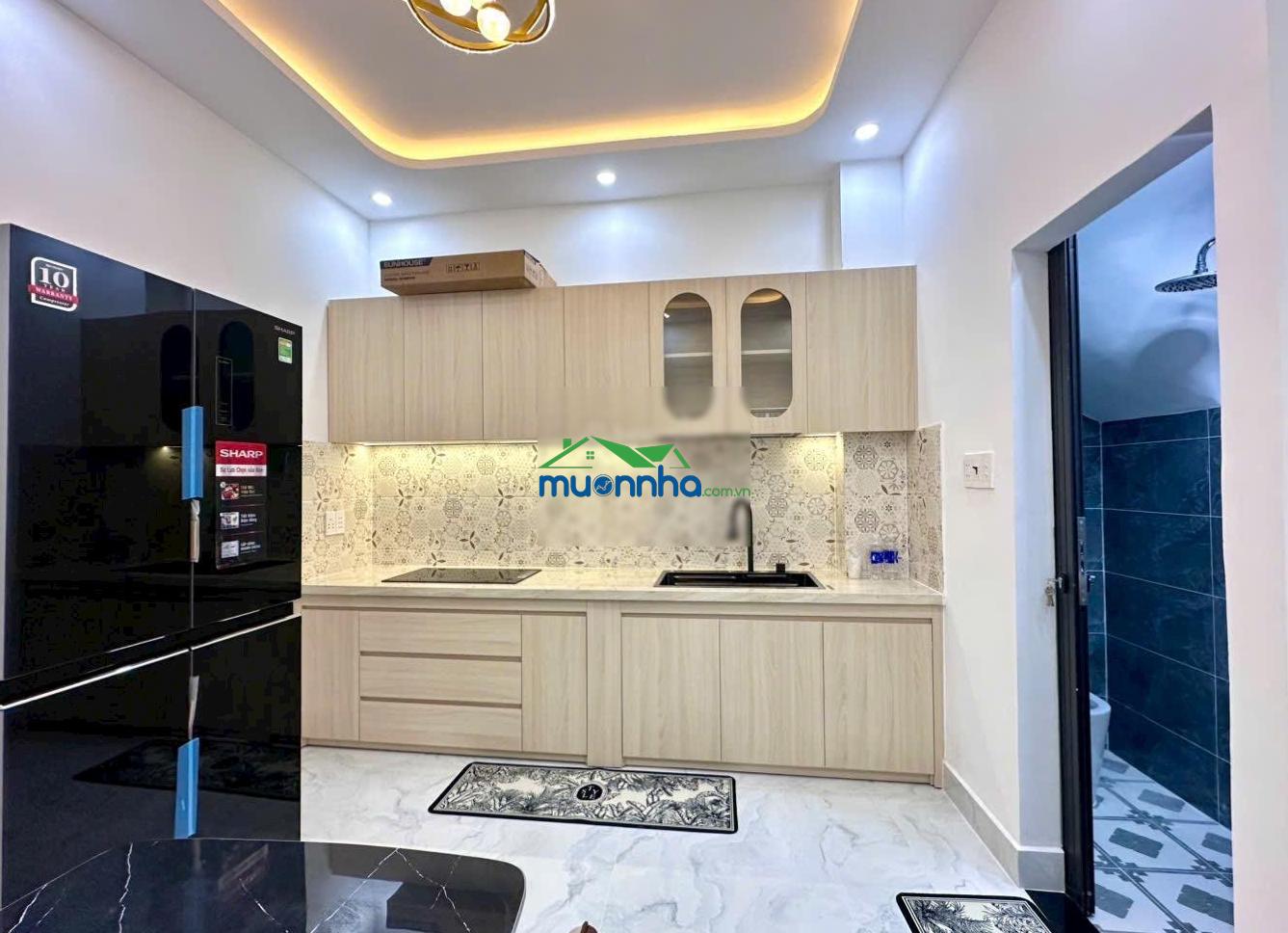 Bình thạnh - chỉ 6 tỷ 300 giảm còn 5,75tỷ tl nhà hẻm 268 nguyễn văn đậu. dt 30,9m2: 3,7m x 8,5m - 2