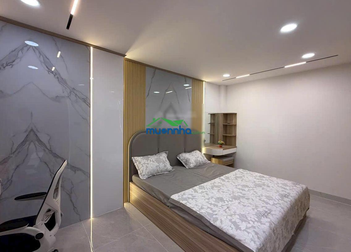 Hạ 1 tỷ nhà mới đẹp thang máy hxh nguyễn oanh p17 gv 5.8*8.5m kết cấu 4 tầng thang máy giá 8tỷ - 2