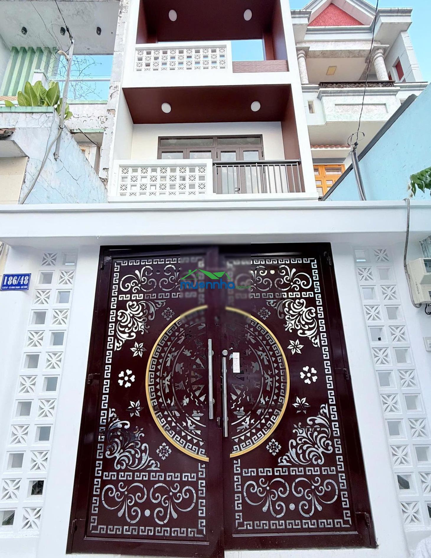Bán nhà mới xây hxh, 4x20m, tô ký, đông thạnh, tp. hcm - 2