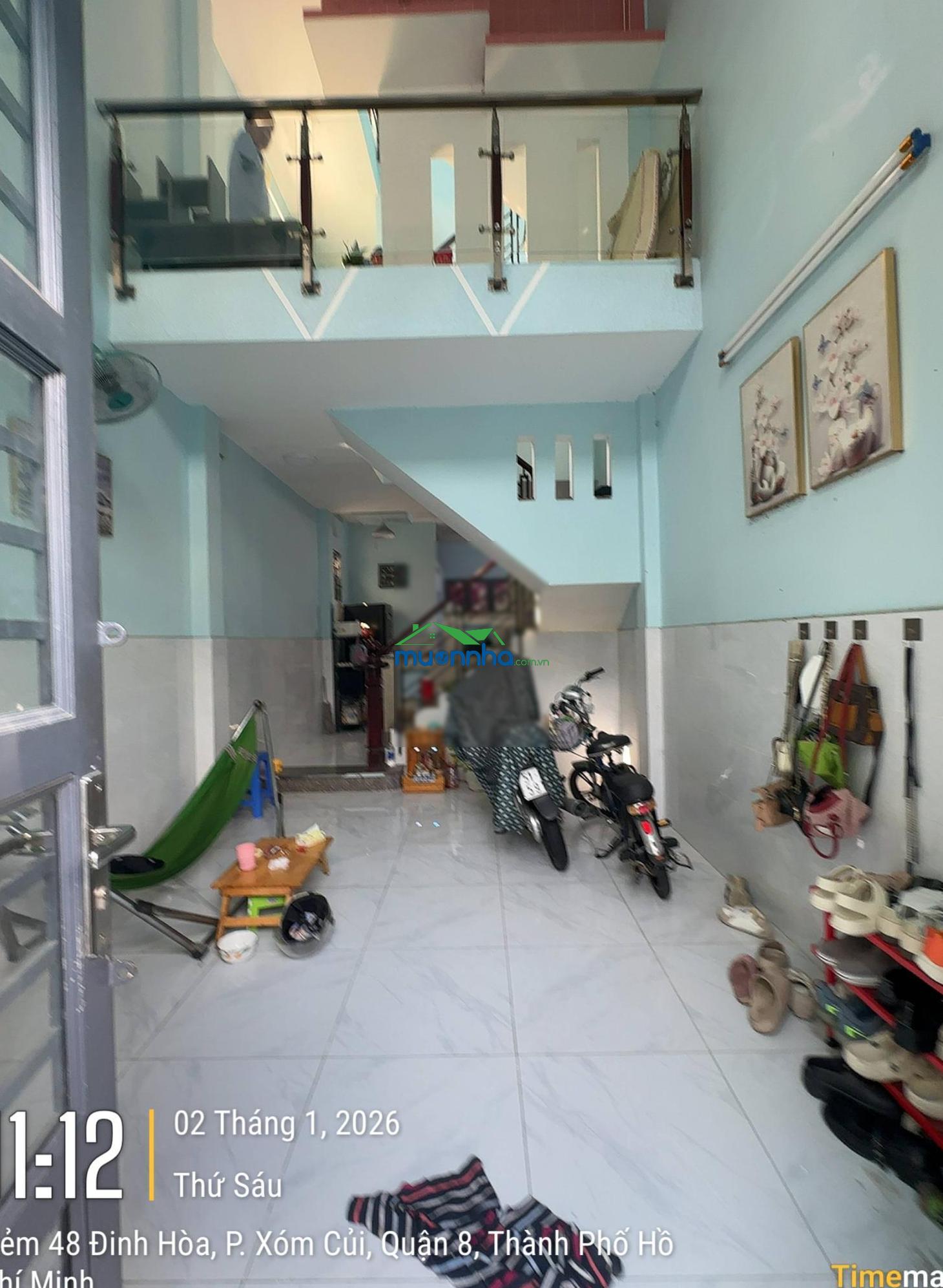 Nhà góc (3,9*12m) đường đinh hoà, p13, q8, nhà cách đường chính 30m shr hiện hữu! sát cầu chà và q5 - 4