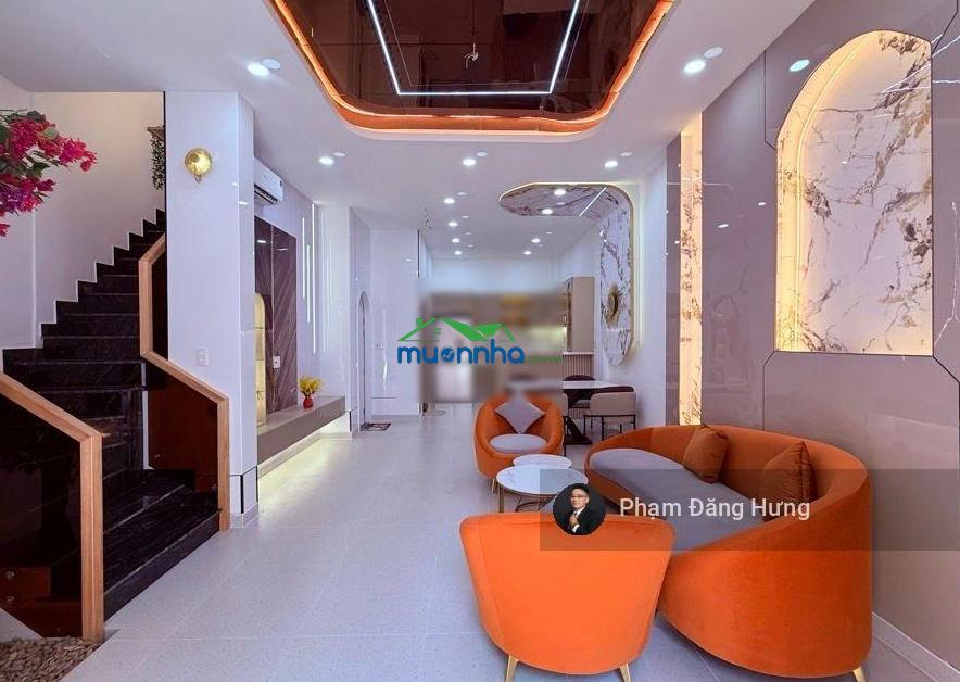 Nhà full nội thất, bình thạnh, 3 tầng, sát hẻm oto nơ trang long, 63.7m2 ngang 5.3m. chỉ 7.4 tỷ - 4