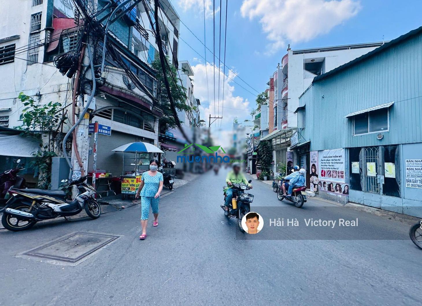 Bán nhà đường ni sư huỳnh liên, khu phân lô rất đẹp, hẻm nhựa 8m có lề đường _ dt: 5 x 14m x 5 tầng