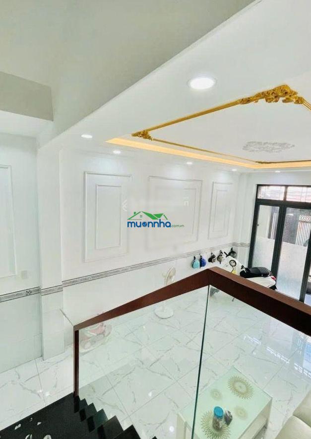 Nhà đẹp - 4 tầng (4x14m) - 5pn - hxh 6m thông - khu vip lê văn quới - bốn xã - chỉ: 6,84 tỷ - 4