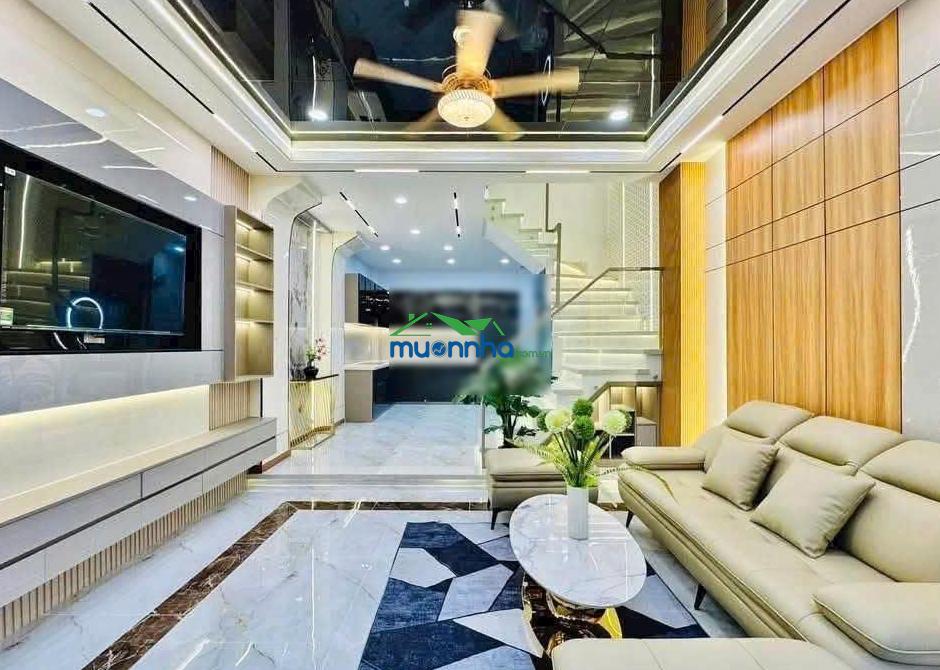 Chính chủ bán căn 63m² quang trung, xây 1 trệt 3 lầu hẻm oto. giá 5 tỷ 100, sổ riêng. gần ubnd - 4