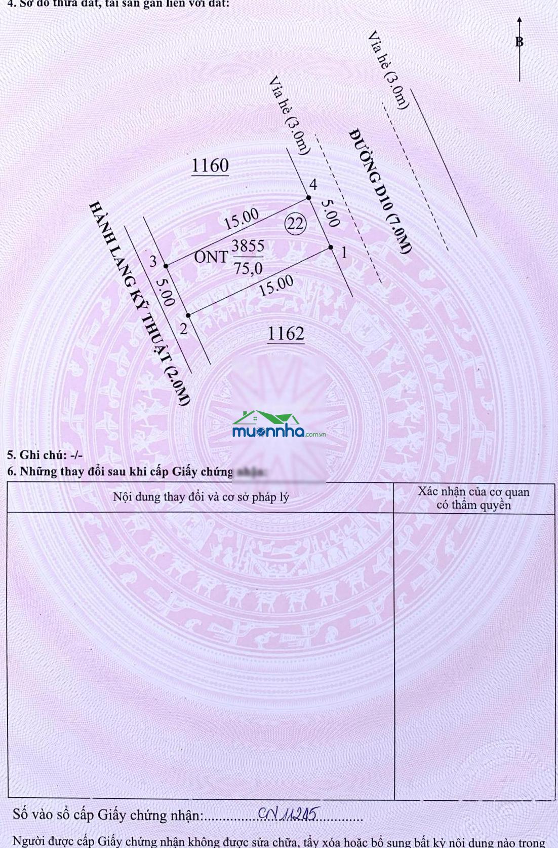 Bán đất 585 triệu 75m2 5x15m sổ sẵn, sang tên liền trong ngày - gọi 0906 443 *** đi xem - 3