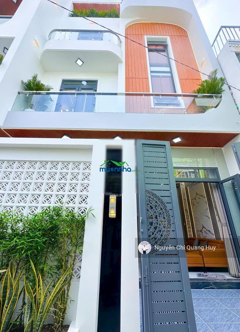 Nhà phố xây dựng mới - đầy đủ nội thất hẻm thông thoáng 1942 huỳnh tấn phát - 6,4x10m giá 6,49 tỷ