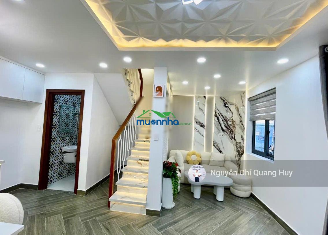 Nhà phố hiện đại, đủ nội thất - hẻm 3m lưu trọng lư - sổ hồng riêng , không quy hoạch - giá 3,99 tỷ - 3