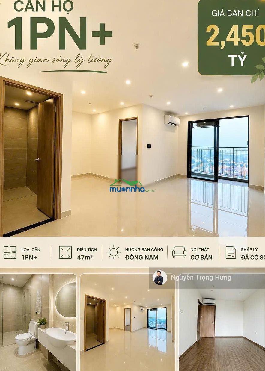 1pn + origami vinhomes grand park | 47m² rộng rãi, nội thất cơ bản | sổ hồng sẵn - 4