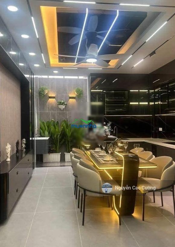 Nhà phố nội thất đẹp, 4x16m, 1 lửng 3 lầu, đường nhựa 8m, thạnh xuân 25 - 3