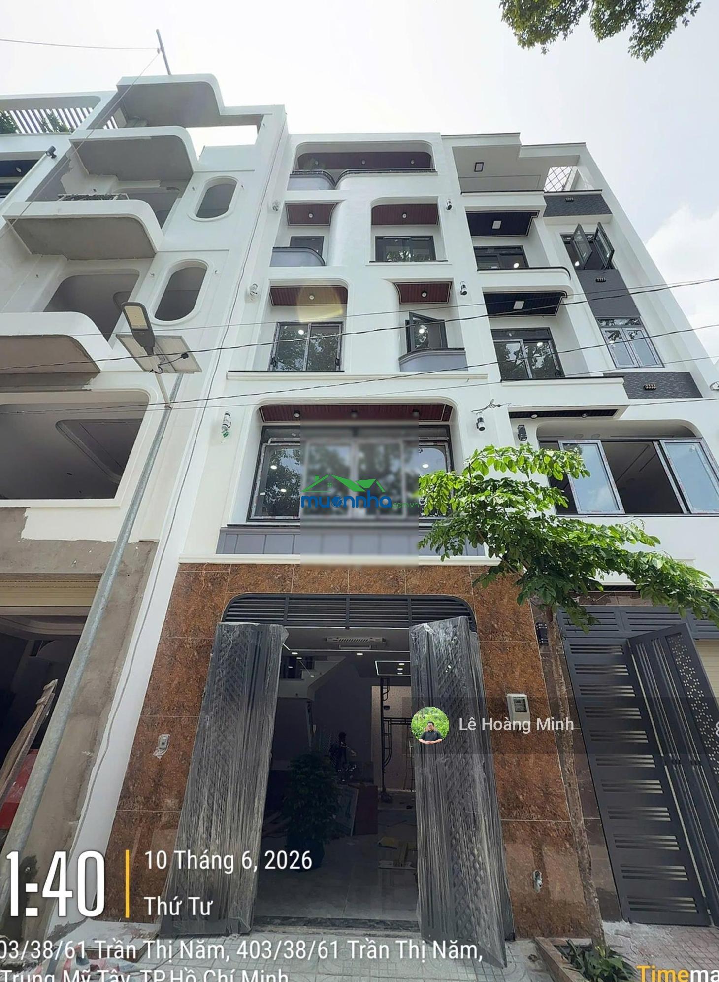 Nhà phố 4 tầng full nội thất, hẻm nhựa 8m đường huỳnh thị hai