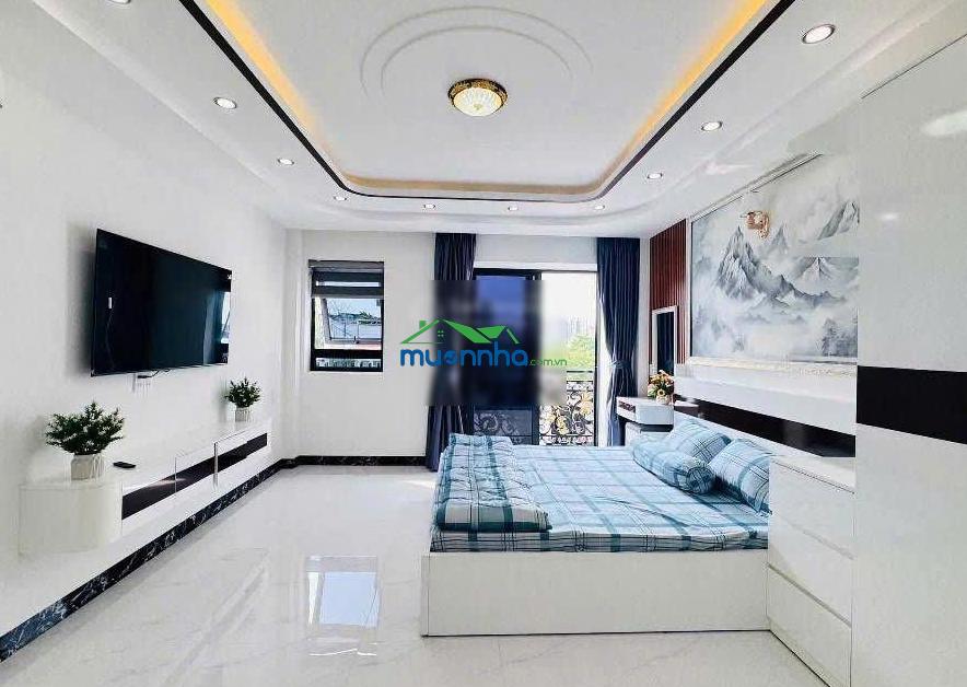 Bán nhà xây mới 5 tầng cạnh thích quảng đức - (4.1x8.5) sổ a4 - full nội thất - 2