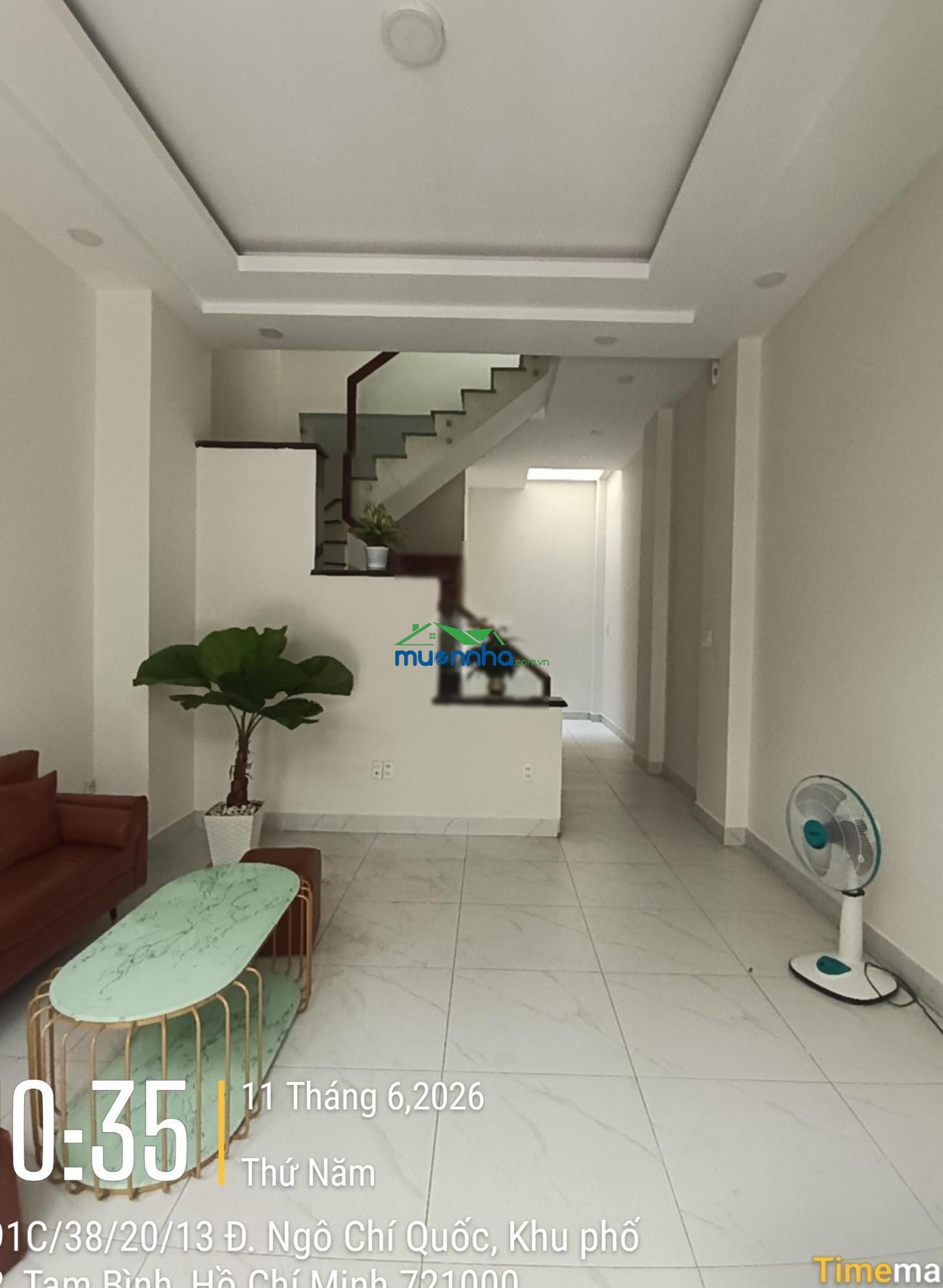 Nhà 3 tầng hẻm xe tải ngô chí quốc, sát vành đai 2, giá 4.8 tỷ sổ hồng riêng - Ảnh 2