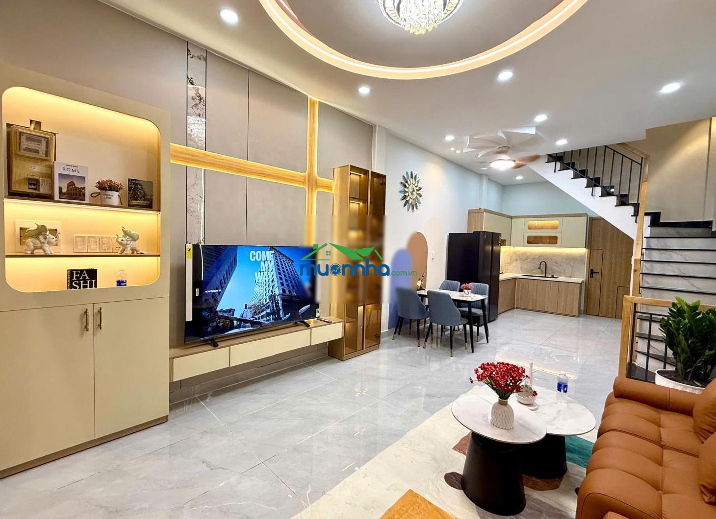 Cần tiền bán gấp nhà hẻm xe hơi bùi đình túy-chu văn an. dt:3.8x11.5m. vuông trệt, 2 lầu. mới tinh. - 4