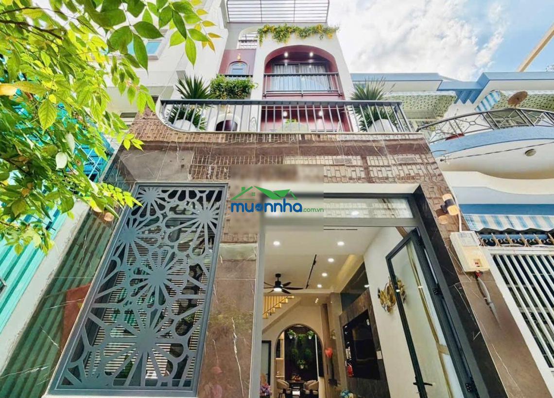 Bán nhà căn góc 2 mặt hẻm oto phan huy ích, dt 5x13 đúc 3 lầu - 3