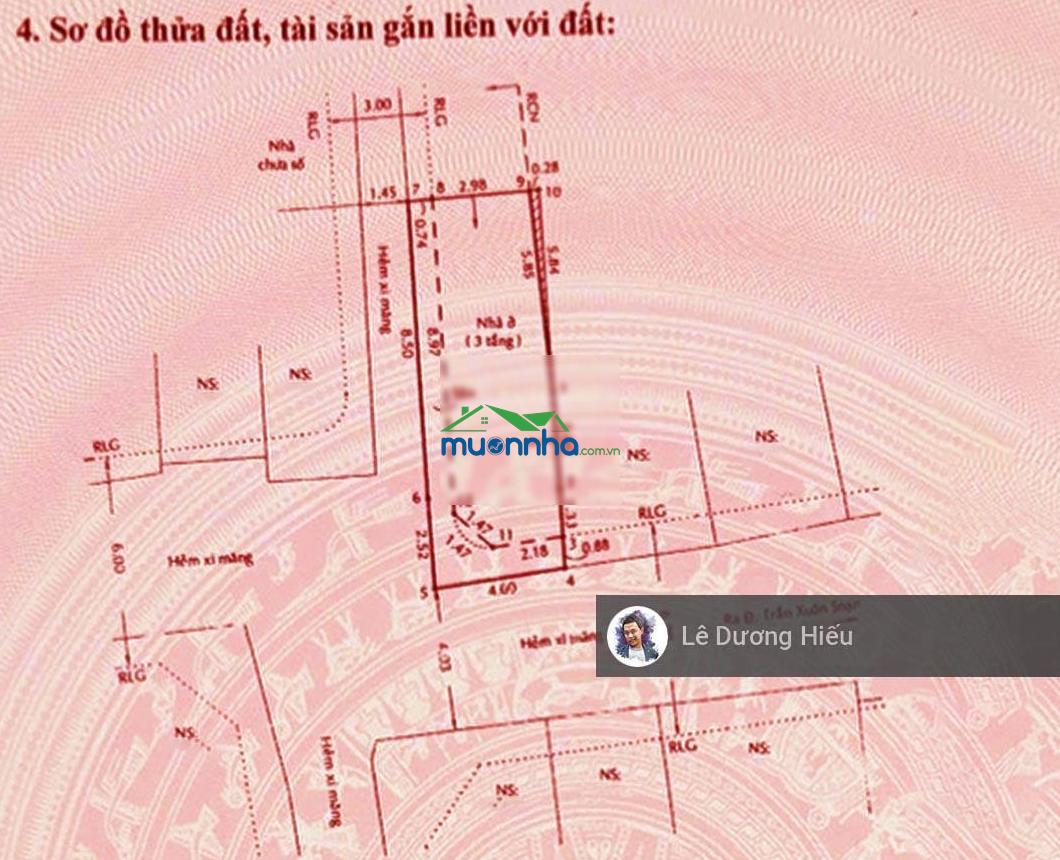 Bán nhà hẻm xe hơi 6m. 44m2. ngang khủng 4m. 4 phòng ngủ. về q1 chỉ 2km. bank hỗ trợ 80% giá trị - 2