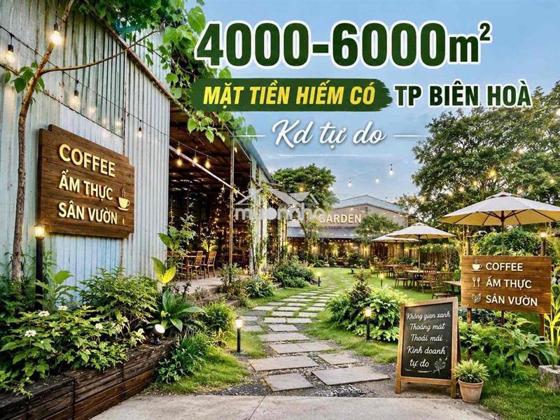 Mặt bằng lớn hiếm tp biên hoà. mở nhà hàng. caphe