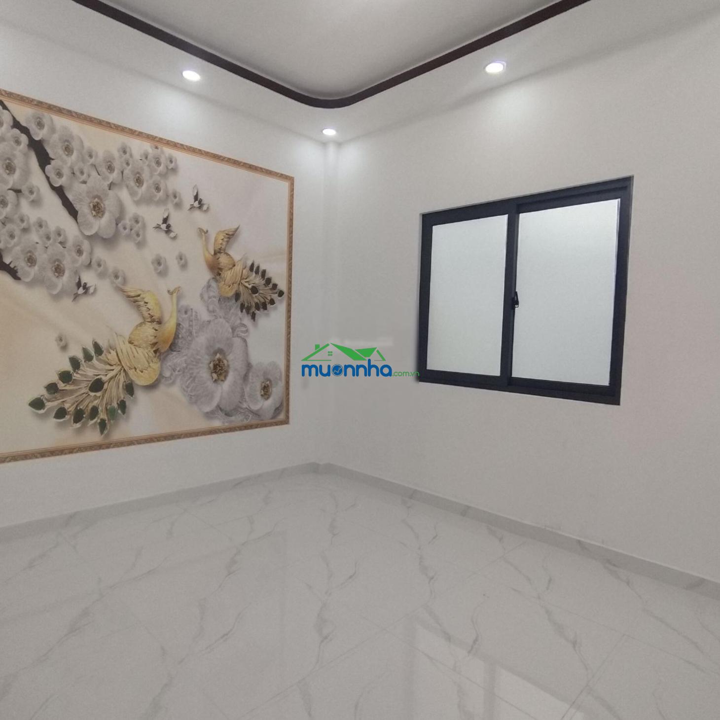 Bán nhà mới xây 76m2 gần ngã tư 4 xã, hxh cách mt đường lớn 100m - 2