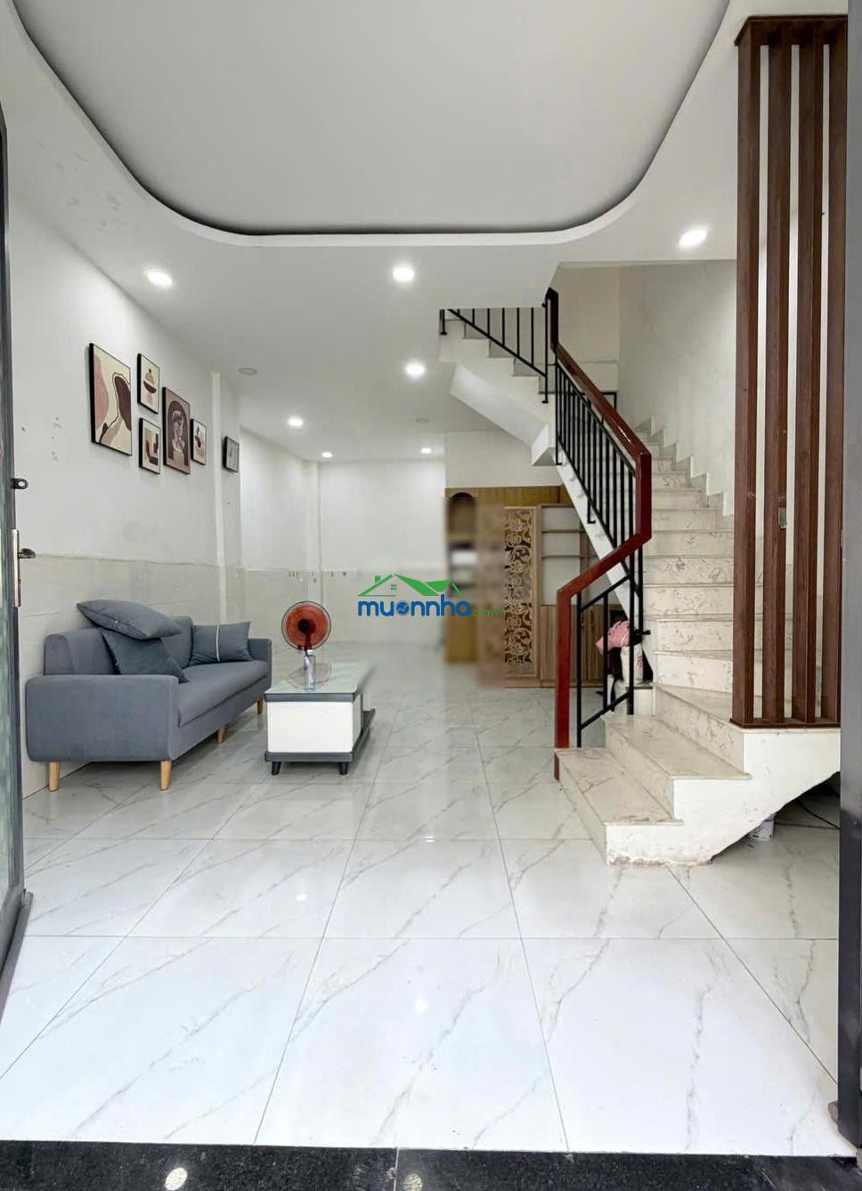 Bán nhà mới đẹp 1 lầu hẻm xe hơi âu dương lân, p. 3, quận 8 - 2
