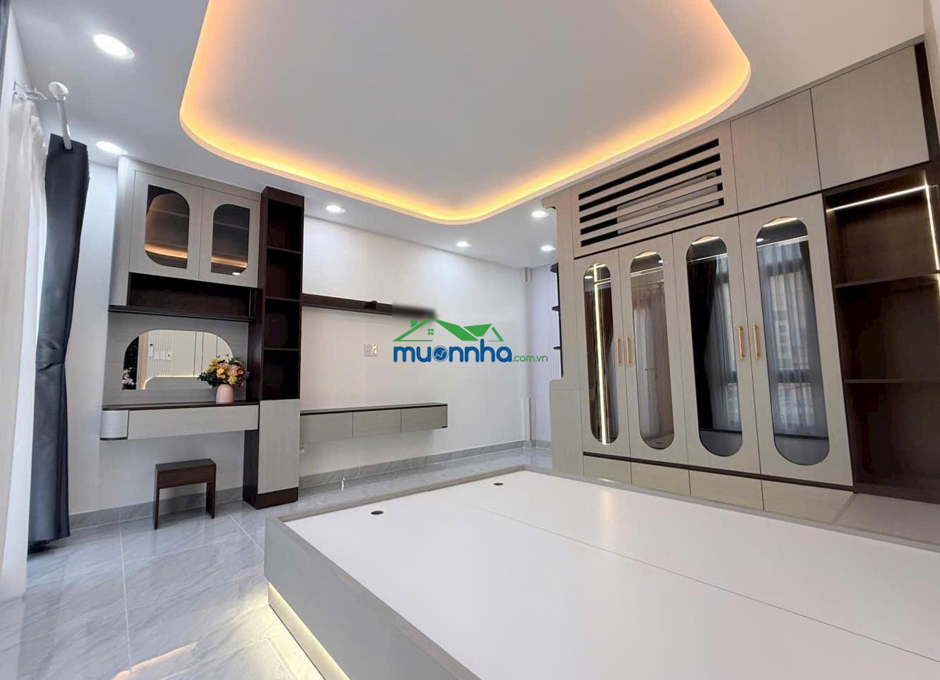 Bán nhà cạnh kdc nam long - ngang 8m dài 5m - 4 tầng 5 pn - ô tô ngủ nhà - shr - giá 9t - 2