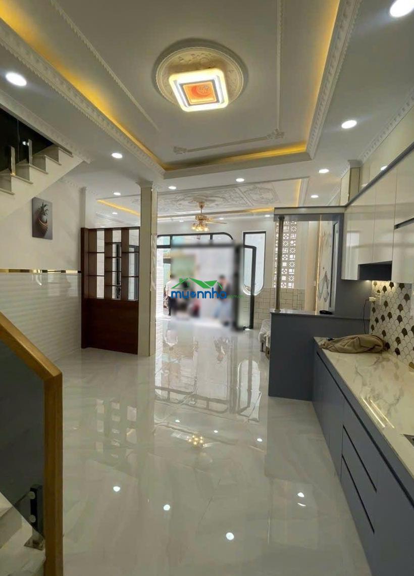 Nhà đẹp 2 tầng, hẻm ô tô thông, rộng 5m, dt 50m², p. phú lâm, bà hom - 2