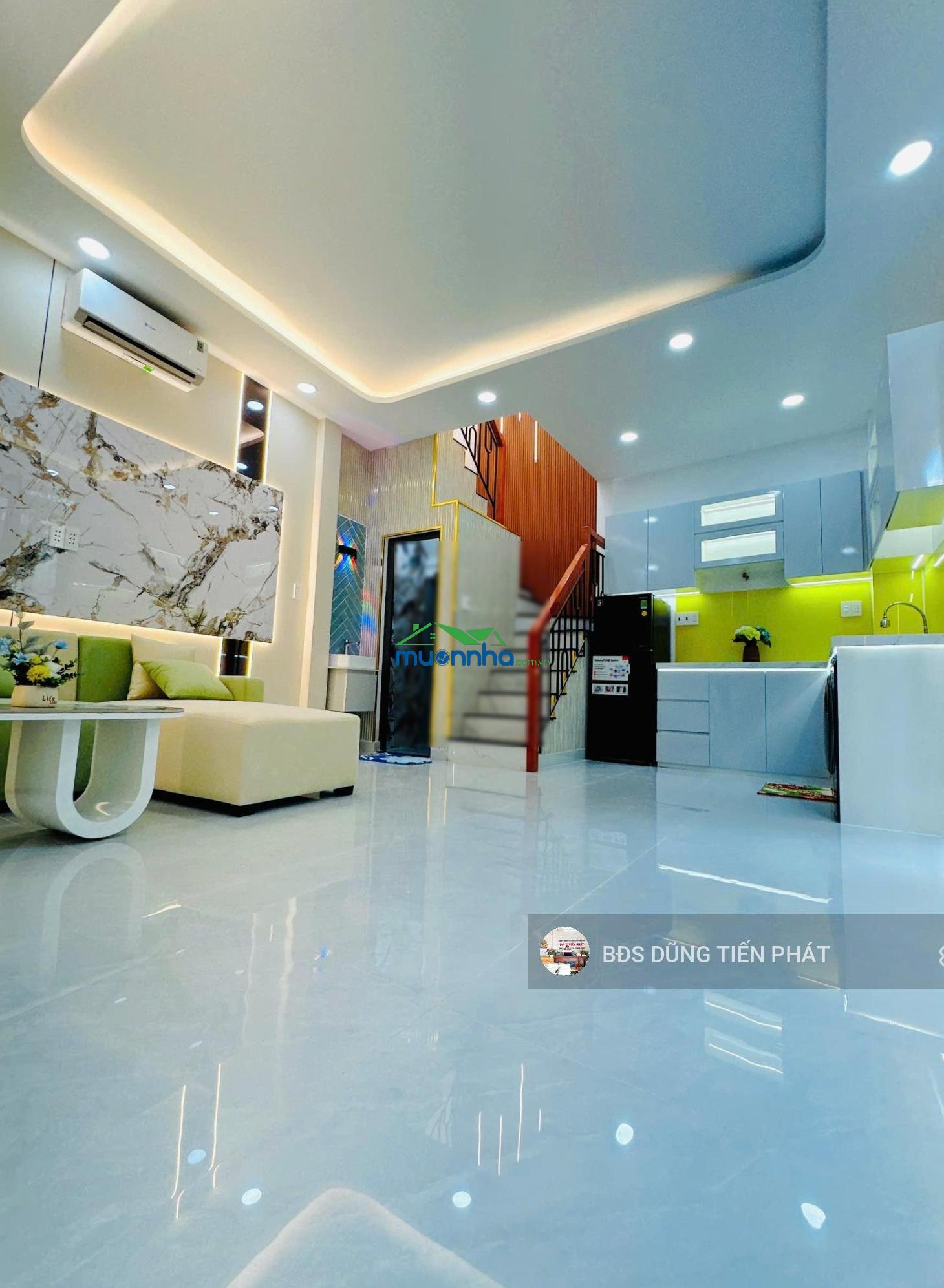 Nhà mới ngang 7,8m x 5m nở hậu 3pn hưng phú