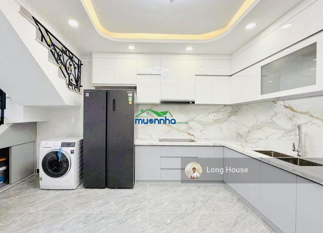 Nhà 5 tầng xây mới, dt 49m², sổ vuông. khu vip ngay mặt tiền nguyễn thị huỳnh - nguyễn văn trỗi - 2