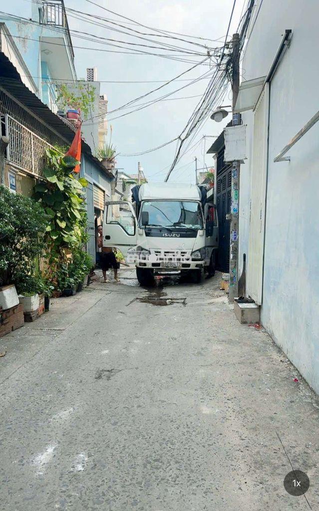 Nhà 2p.n đúc 1 trệt 1 lầu đường thông đường phan văn hớn chợ bà điểm - 2