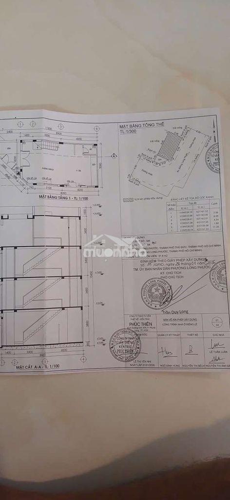 Nhà  3 tầng góc 2 mt đường long phước. quận 9 - 3