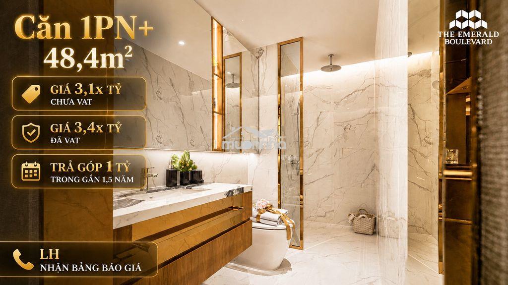 Căn hộ 1pn+ the emerald boulevard đa năng - trả chỉ 1 tỷ/gần 1,5 năm - 2