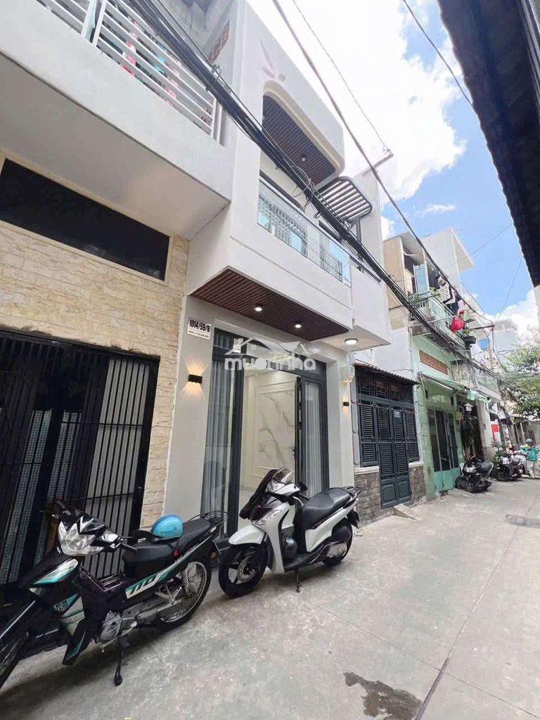 Nhà mới 100% hẻm thông 4m, khu dân trí cao, gần công viên lê thị riêng