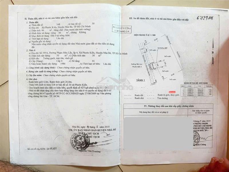 Bán nhà nát, hẻm oto phước kiển, nhà bè