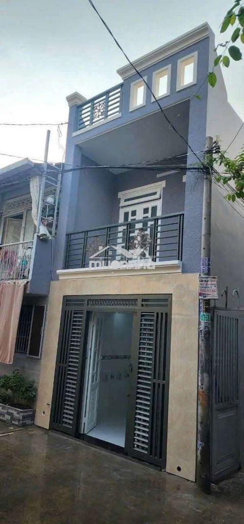 Nhà đẹp, đường rộng 5m, (3,3x10) trệt, 1lầu, 2pn, tân thới hiệp, q12