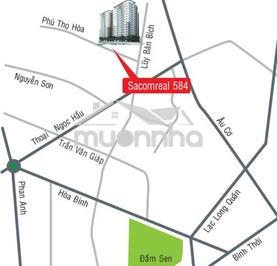 Bán chung cư sacomreal 584 tân phú - diện tích 75m , 2pn giá 3,55 tỷ - 2