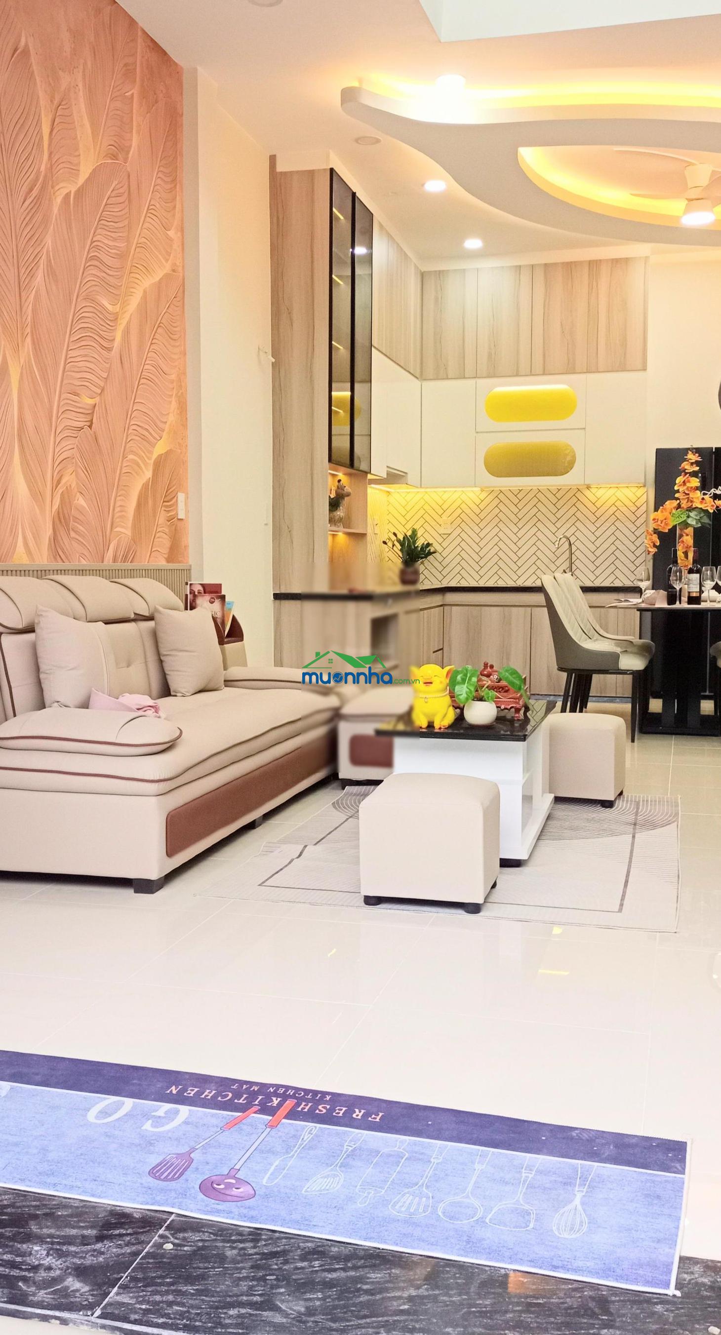 Nhà mới, nội thất đẹp, 82m², 4 pn, xe hơi đậu cửa, gần siêu thị lotte. hơn 6 tỷ