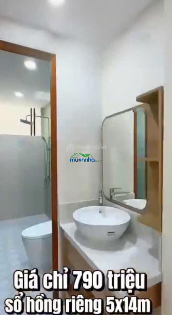 Bán gấp nhà 1 lầu 5x14m. giá 790 triệu. đường lý chiêu hoàng. gần chợ an dương vương. sổ hồng riêng - 2