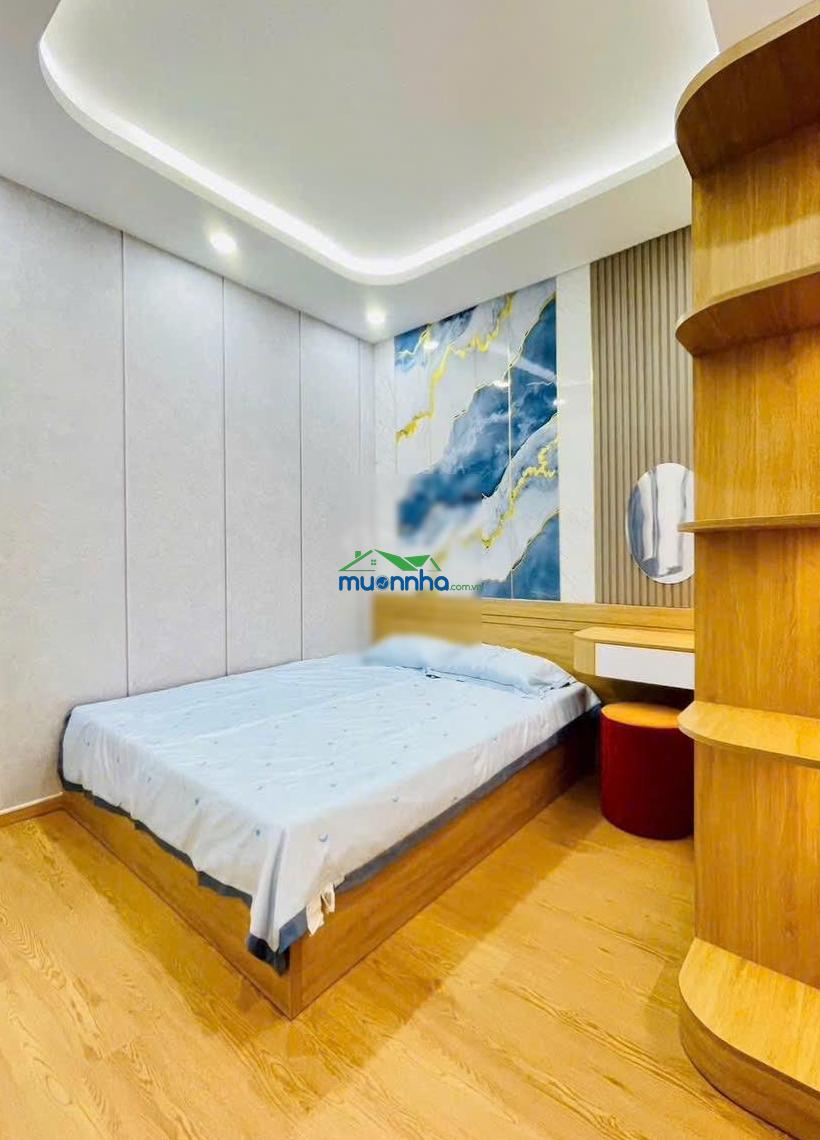 Nhà 1 lầu xây mới 3pn full nội thất cao cấp. dt. 4m x 14m - giá tốt - gần chợ đường - hà huy giáp - 3