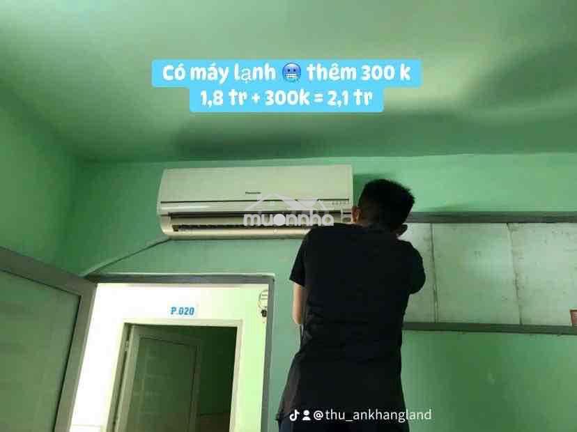 Cho thuê phòng trọ lầu 2 có máy lạnh , kdc chợ bình điền - 2