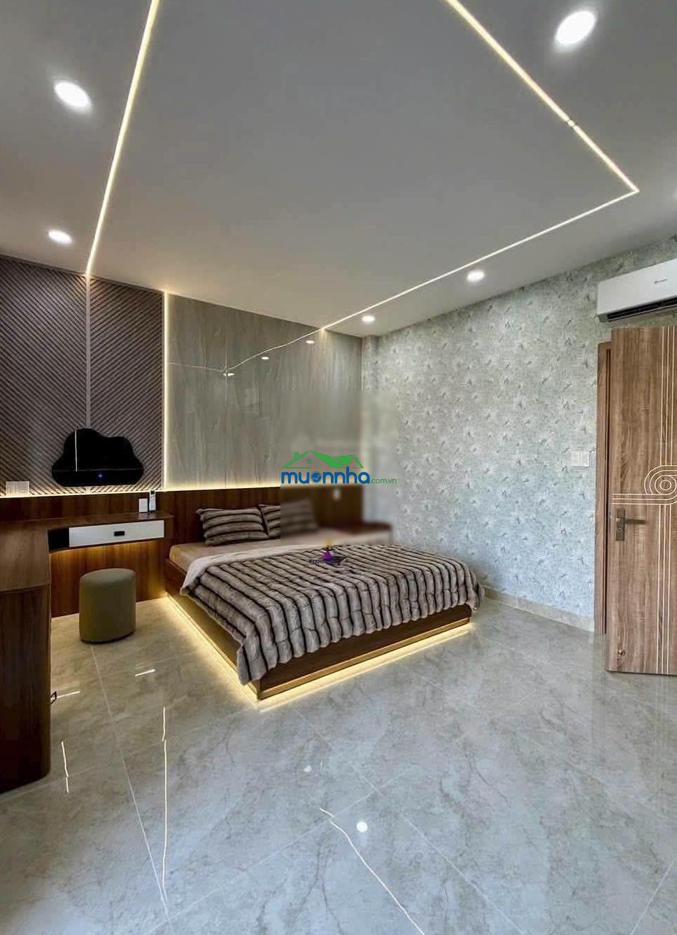 Siêu phẩm đẹp u mê 5,5m x 16m. 4 tầng thang máy. hẻm 8m thông hà huy giáp. ngay cđ điện lực - 4