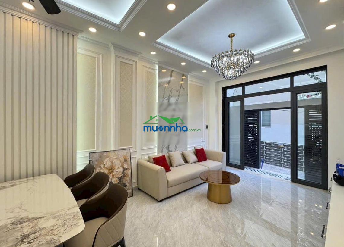 Nhà mới xây 3 tầng có thang máy 7,9tỷ ngay ngã tư huỳnh tấn phát và phú thuận - 4