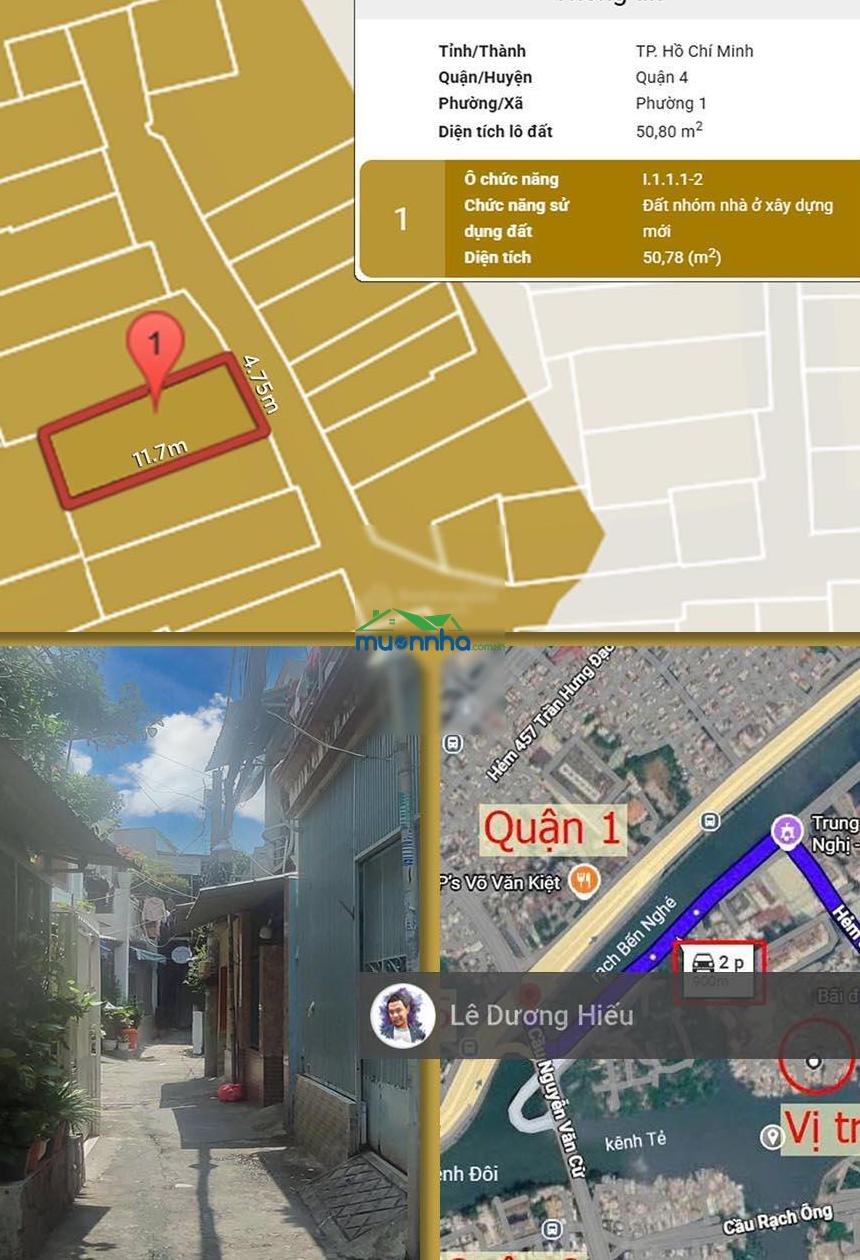 (Có video) bán nhà cũ tôn thất thuyết. 51m². mặt tiền khủng 4.7m. 80m ra mặt tiền. không quy hoạch - 4