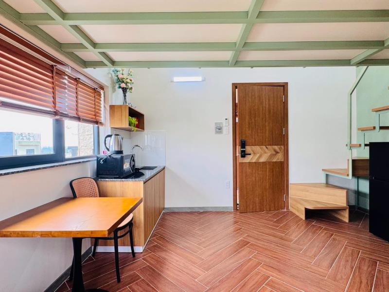 Duplex cửa sổ 2 chỗ ngủ có thang náy hầm xe bảo vệ ngay ufm - 4
