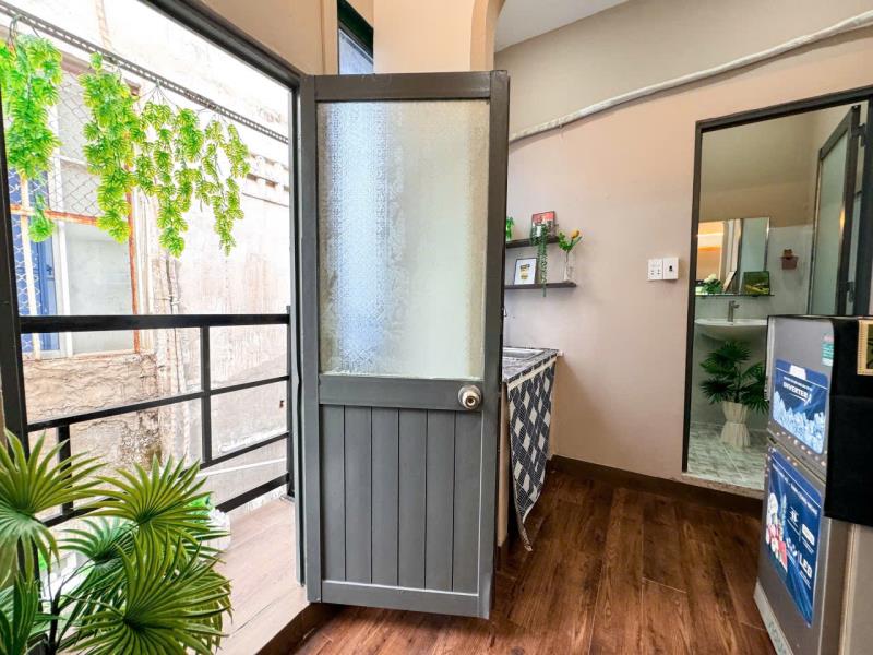 Cho thuê căn hộ ung văn khiêm – 1 phòng ngủ tách bếp – ban công thoáng – gần hàng xanh, quận 1 - gần đh gtvt - 2