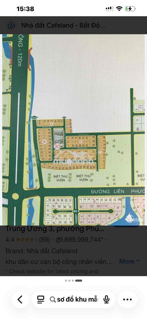 Chính chủ bán đất lô e13 khu mẫu giáo trung ương – phường phú hữu, qu - 3
