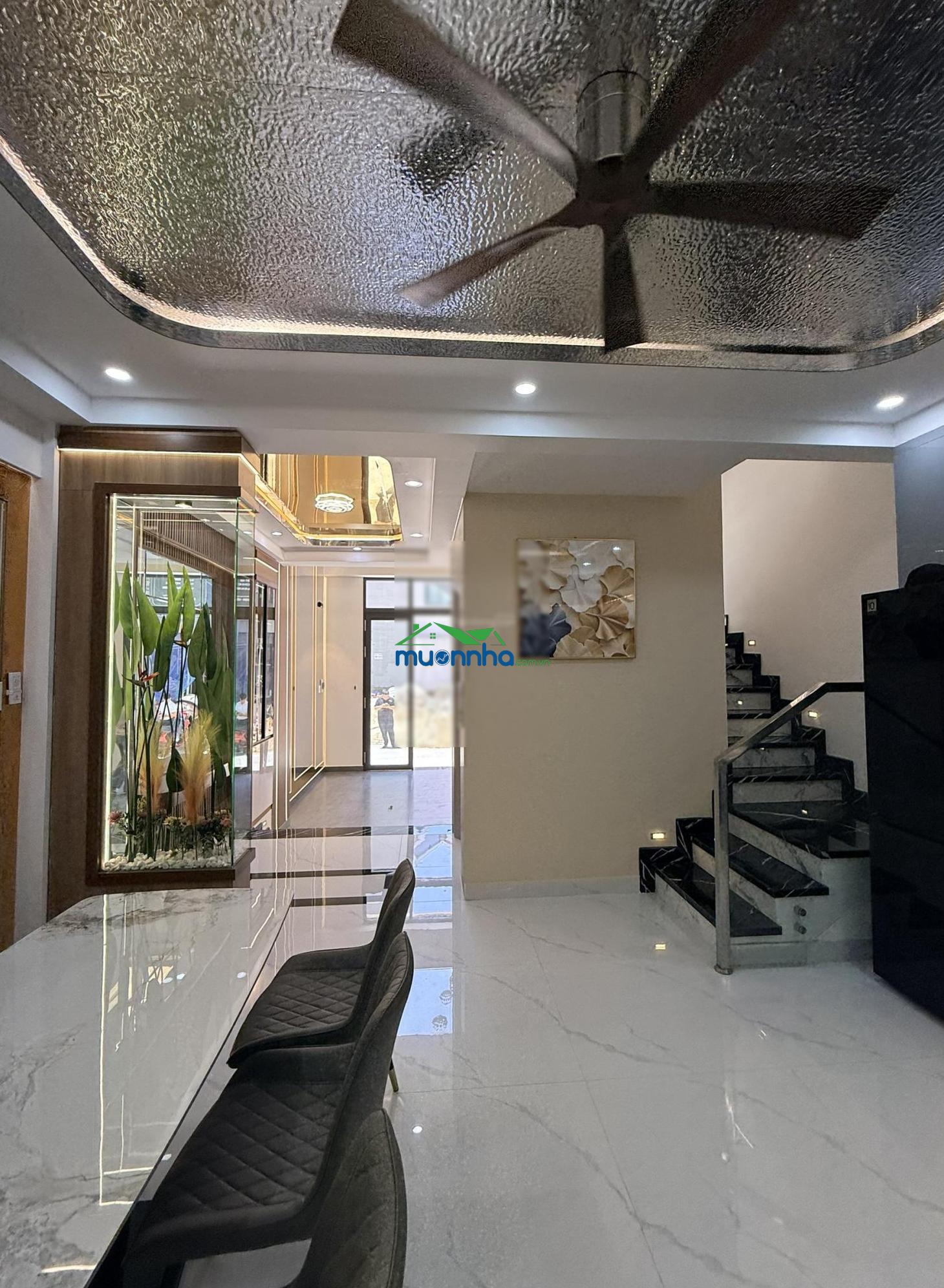 Nhà mới full nội thất đường số 2 hoàng quốc việt p. phú thuận, dt5x12,5m, lửng, 3l, st, 6pn, 14.2ty